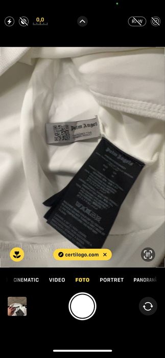 Bluza palm angels alba marimea M