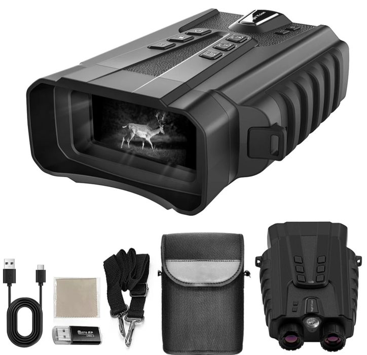 Записващ бинокъл с нощно и дневно виждане. резолюция-4K