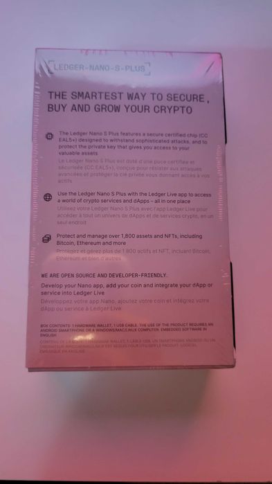 неразопакован крипто портфейл Ledger Nano S Plus - ЧИСТО НОВ!