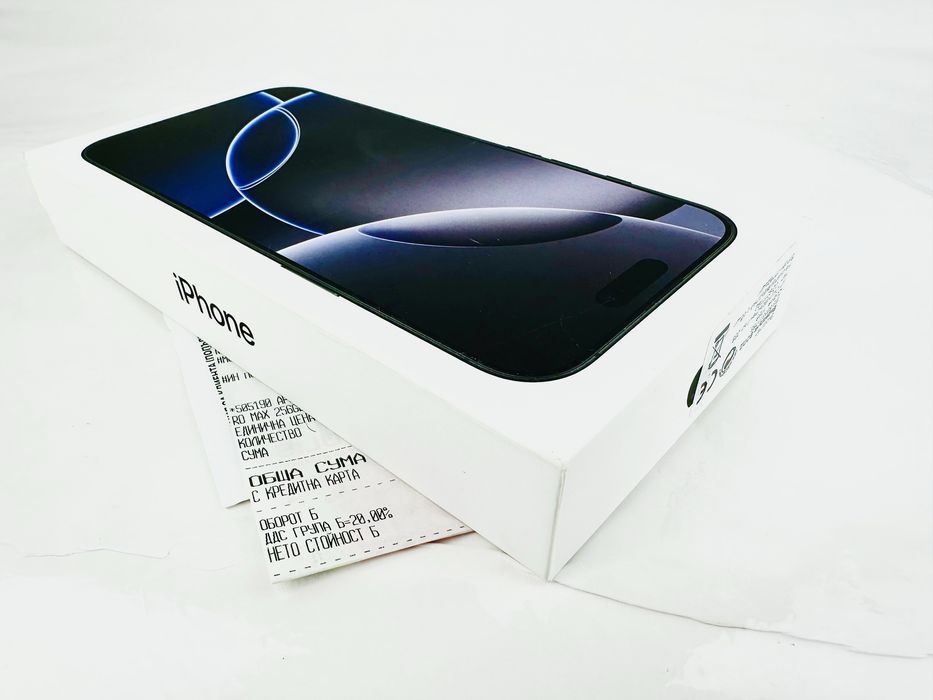 НОВ! Apple iPhone 16 Pro Max 256GB Black / Natural 2г. Гаранция!