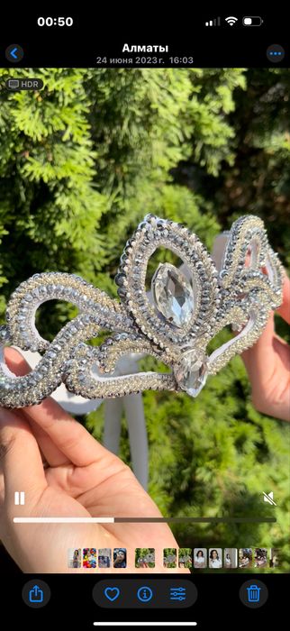 Диадема ручной работы, новая