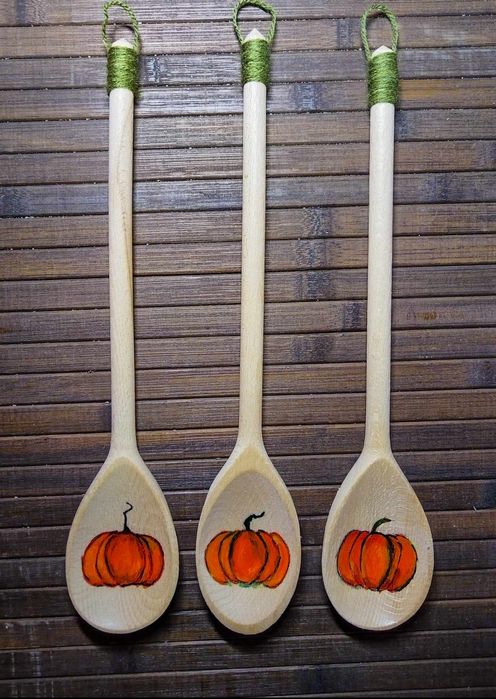 Ръчно рисувани дървени лъжици