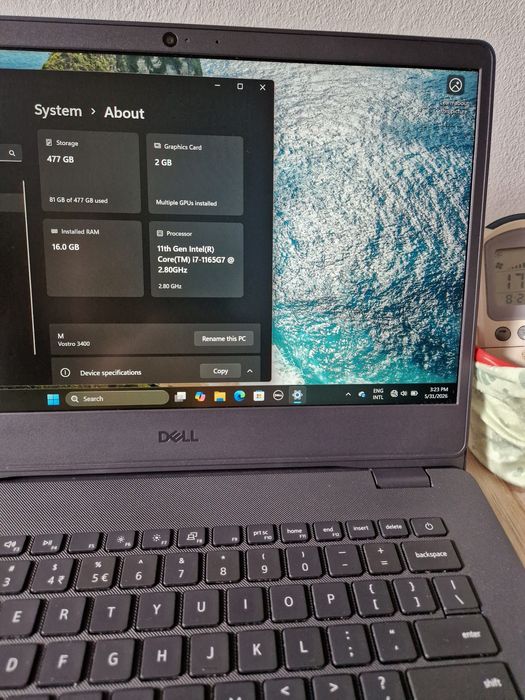 Laptop DELL Vostro 3400 - i7 - 1165G7 - 8GB - 512 GB SSD M2 ( cutie + accesorii)