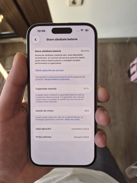 Iphone 15 green , 75 santatate