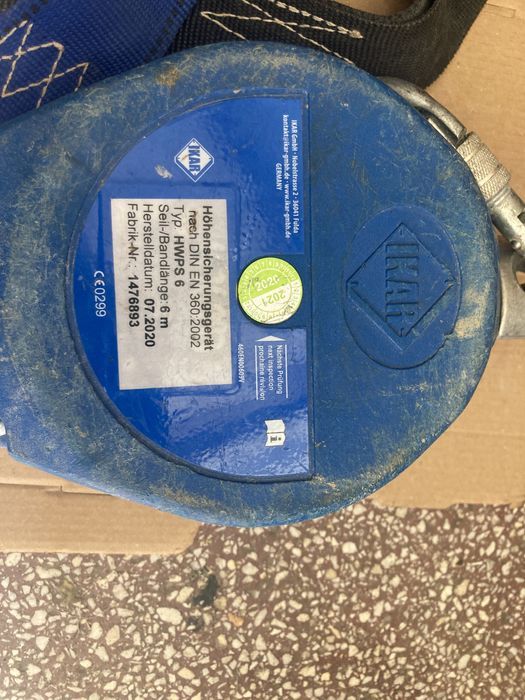 Bloc de oprire a căderii Ikar HWPS 6 mtr cablu și Ham Catarare