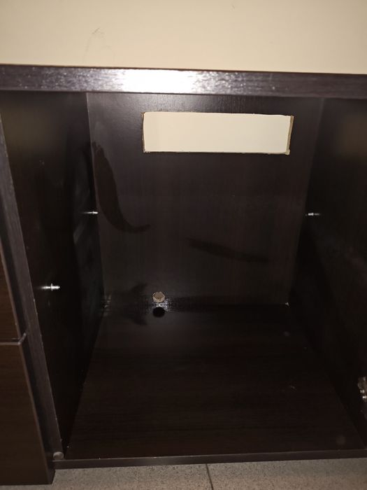 Шкаф цвят венге с 4 чекмеджета, Д135/В55/Ш40