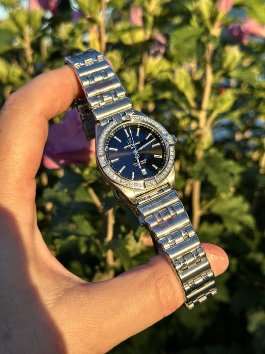 breitling chronomat black dial 36,mm lady