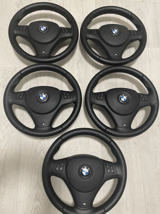 Vand volan bmw E90 M E91 E92 E87 E82 E84 stare perfecta piele originala