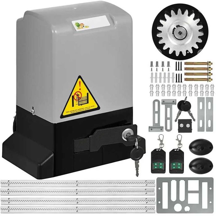 Kit automatzare poarta culisanta 600kg + lampa avertizare