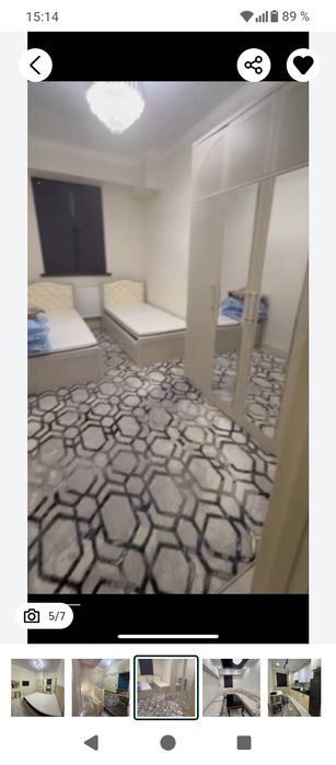 Arenda kvartira Shayxantaxur tum Samarqand darvoza 3 xona dupleks