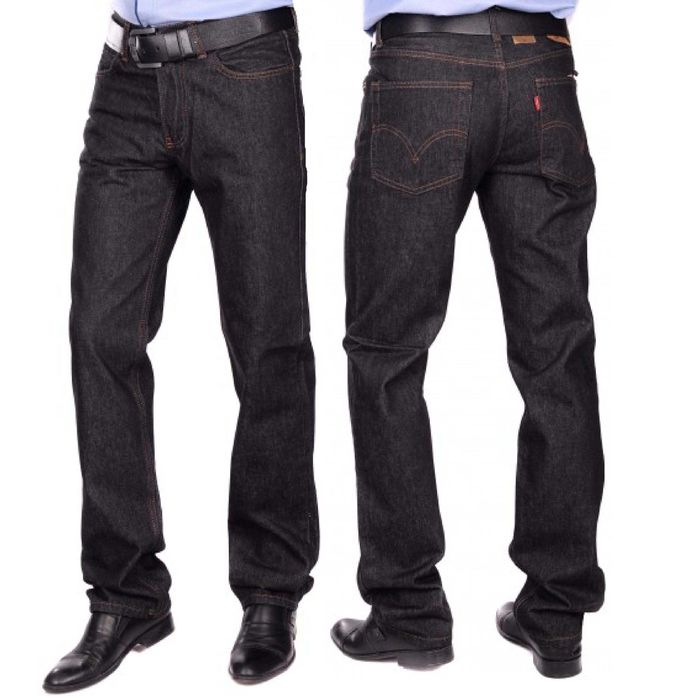 Джинсы "Levis 630" (размер 54/56), плотные, темно-серые