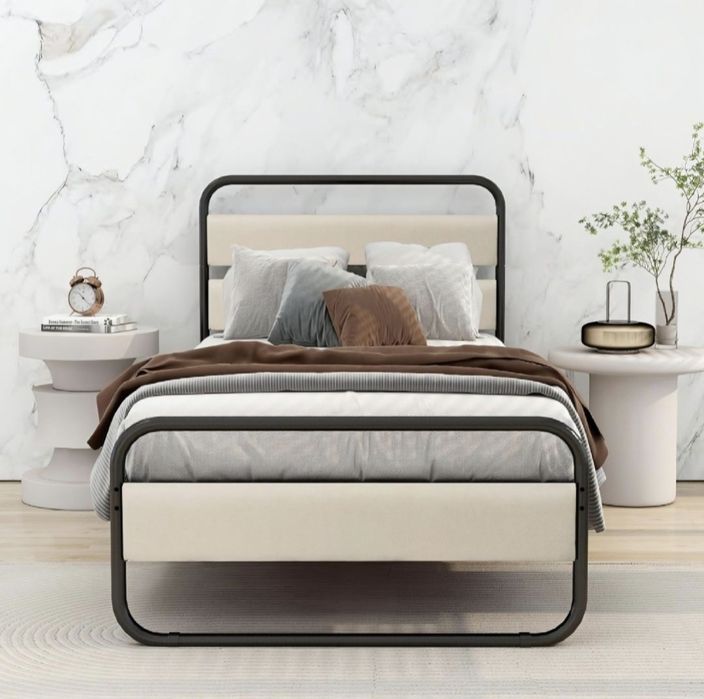 Kravat Односпальная кровать С Мягким Обвивкой, Американский Стиль,