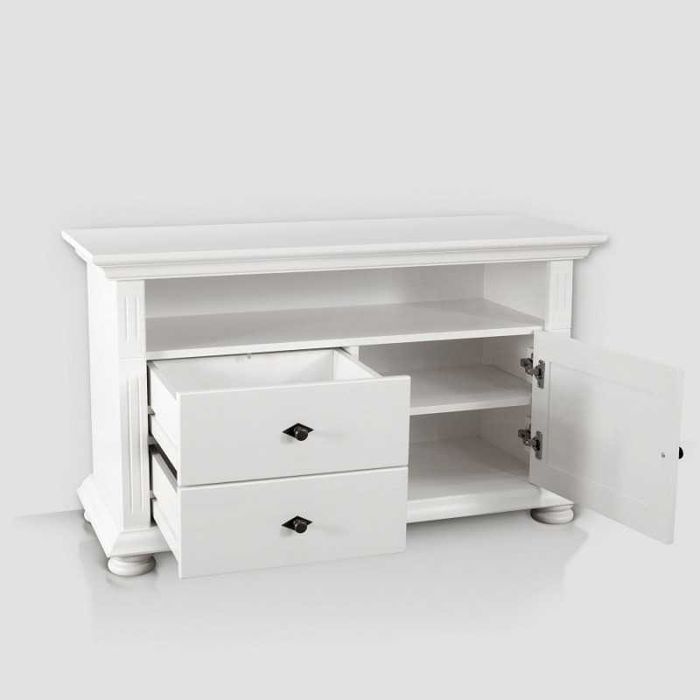 Comoda TV din lemn masiv Mona mica, 110×65×45 cm