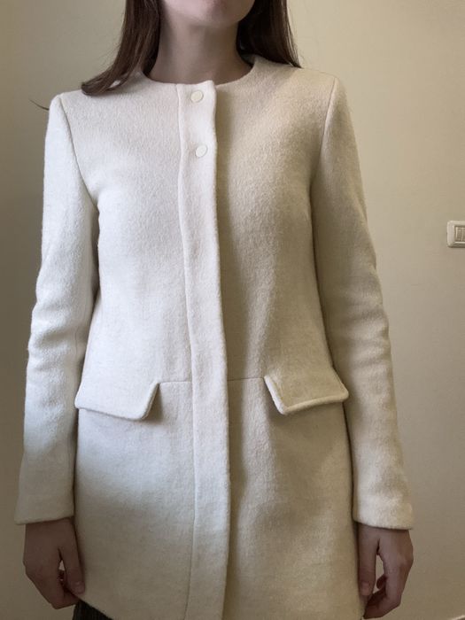 Palton crem, Zara Basic