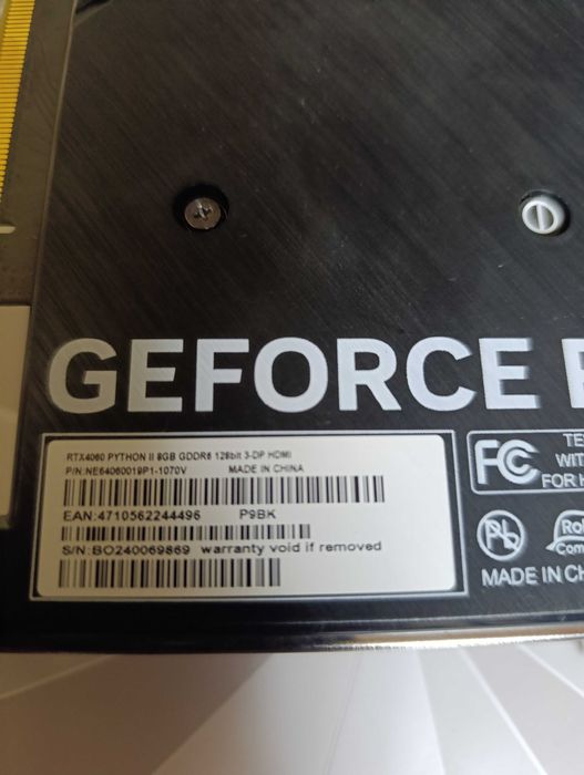 Видеокарта 4060 б/У,