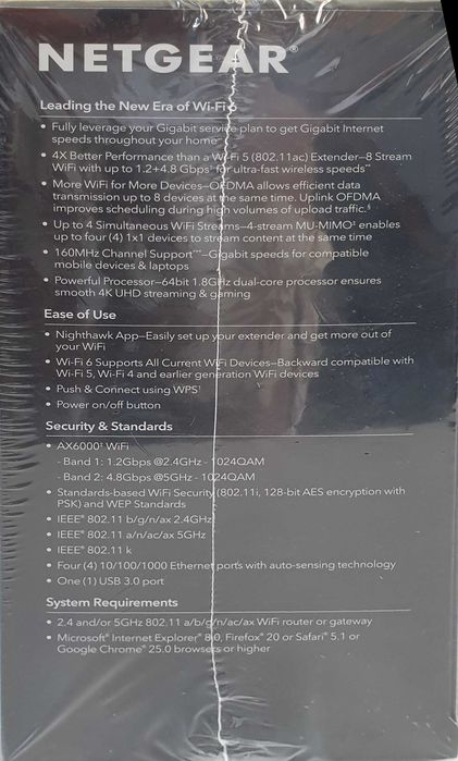 Netgear Nighthawk EAX80 WiFi Extender