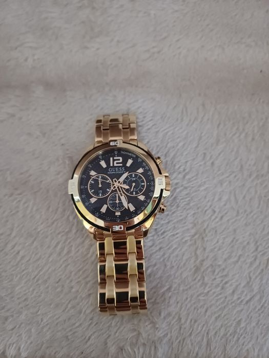 Ceas guess chronograph auriu