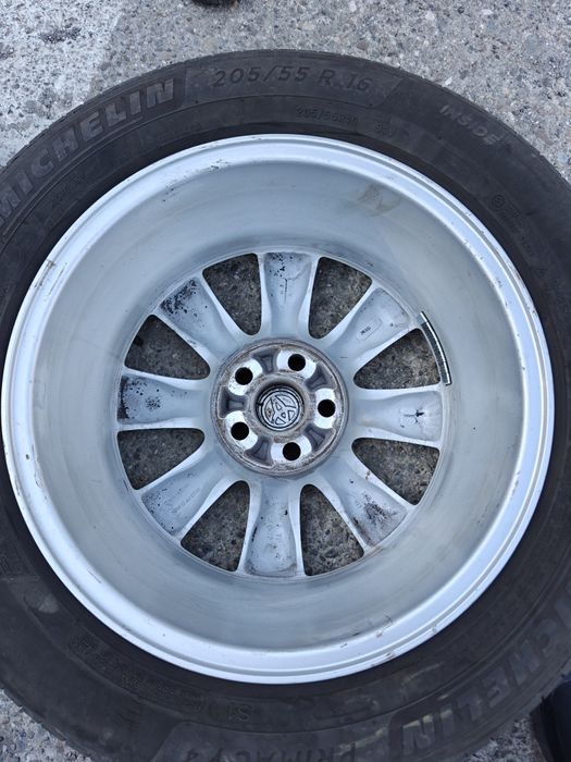Jante Toyota 5x100mm, R16, Diametru gaura de centrare 54.1mm, ET45, 6 1/2  Cauciucuri vara Michelin Primacy 4 205 55 R16  echilibrate