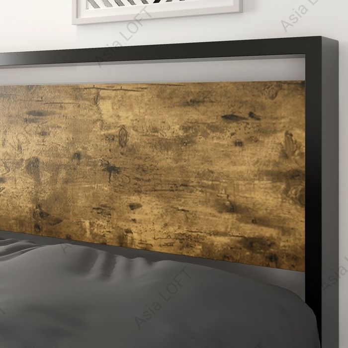 Металлическая Кровать Односпальная, Евро Стиле, Лофт Темир Кровать,