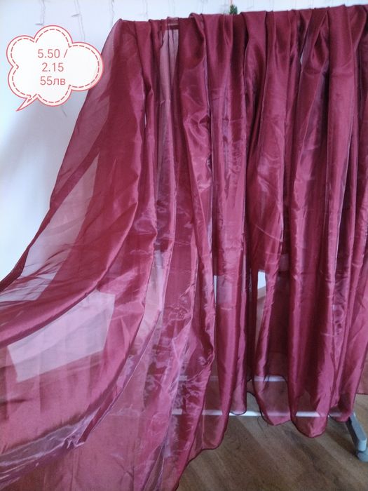 Пердета, готови, ушити. Описание върху всяка снимка