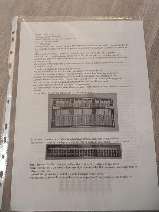 Vând abac/ soroban aritmetica mintala
