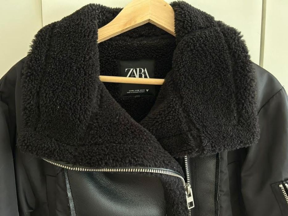 Дамско черно яке Зара