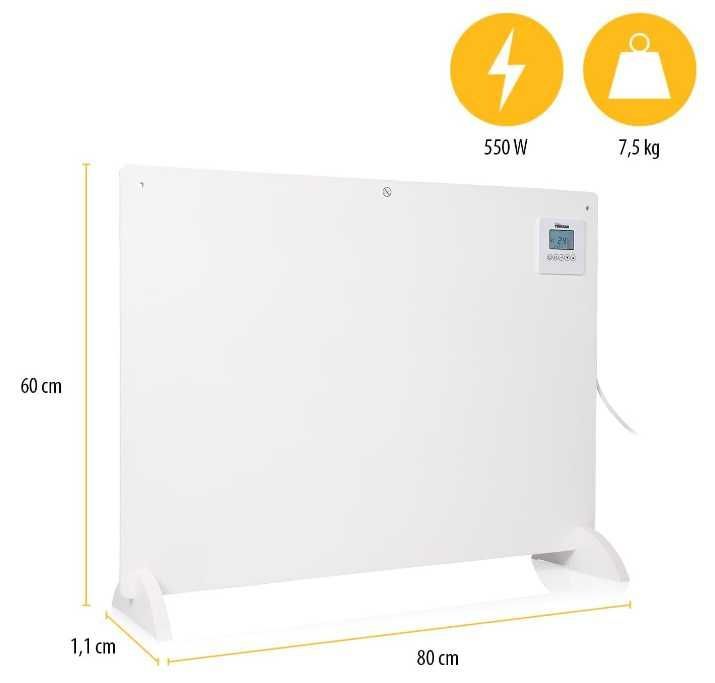 Panou incalzire infrarosu Tristar KA-5094, 550W, termostat, alb
