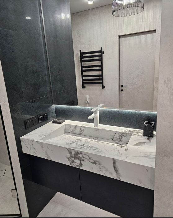 Умывальник из керамогранита