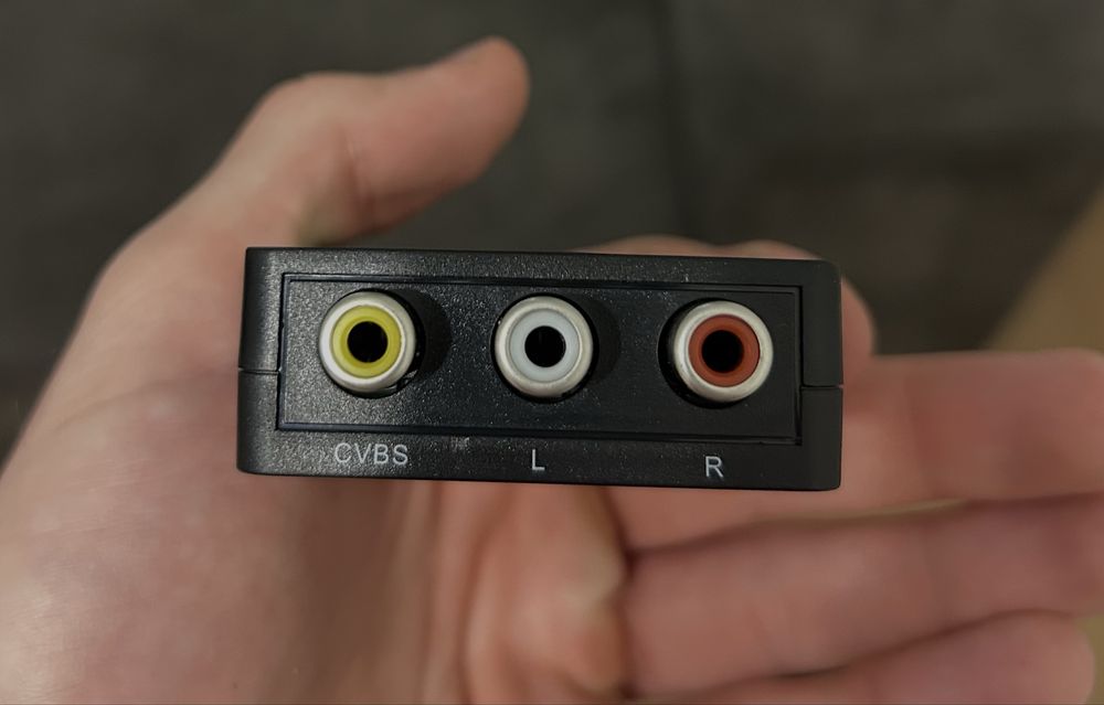 RCA към HDMI конвертор 1080p с HDMI и RCA кабели