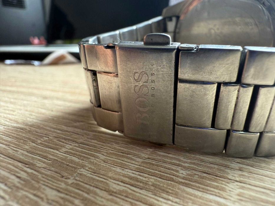 мъжки метален часовник Hugo Boss  100 meters deep ocean  bracelet