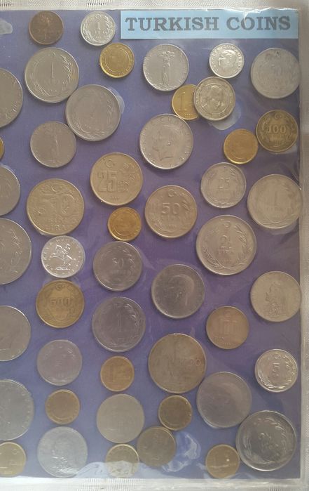 Турецкие монеты - 86 шт