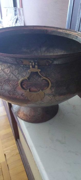 Антикварная Хлебница, медная (Hands made)