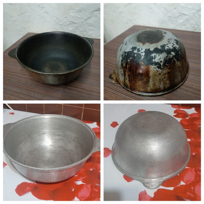 Чистка казана, сковороды