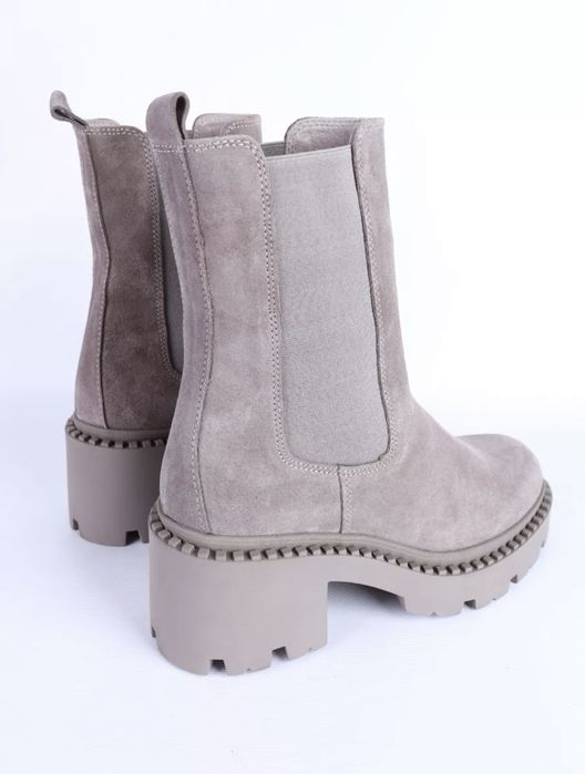 Сапоги зимние замшевые