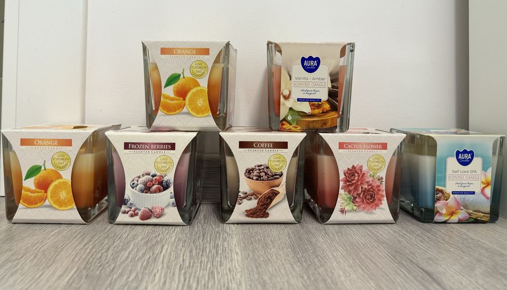 Lumanari parfumate diverse marimi si arome