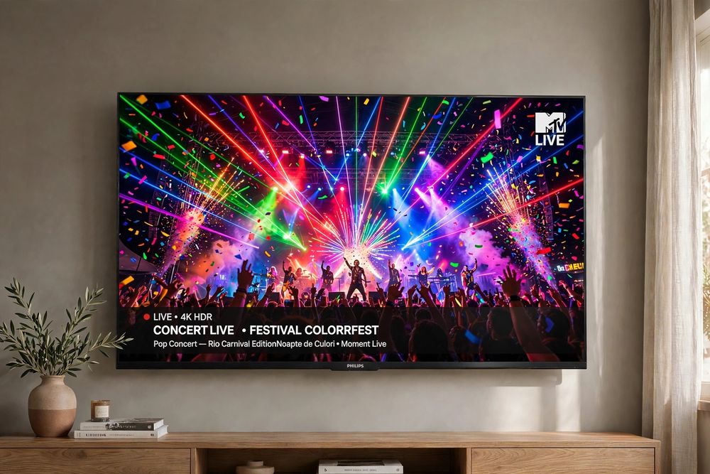 Philips 165 Cm SMART 4K UHD. 65pus6121. Am și Alte Mărimi Mărci Disponibile.