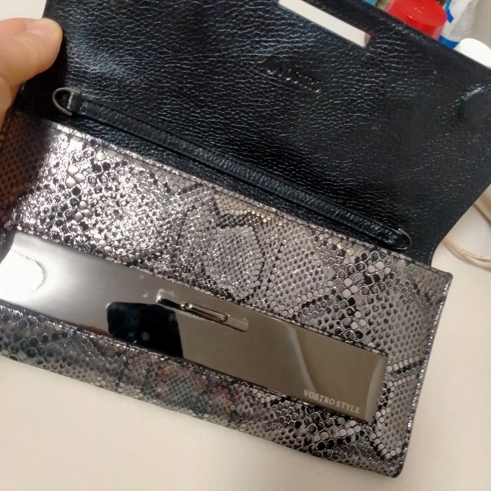 Клатч из натуральной кожи