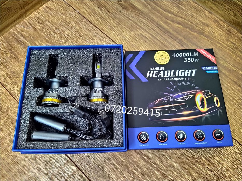Set Becuri LED H7 Canbus 350W/40000LM 6000K / 9-30V PHILIPSCSP