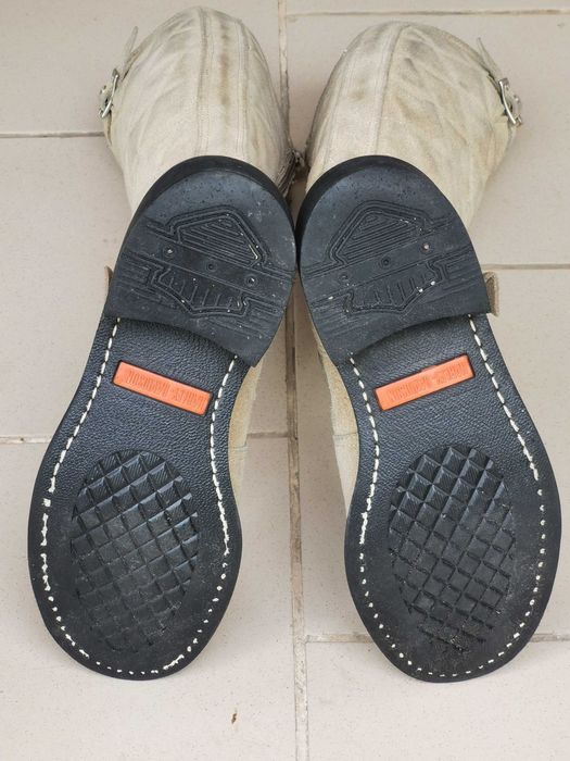 Cizme inalte dama moto chopper biker piele bej HARLEY-DAVIDSON