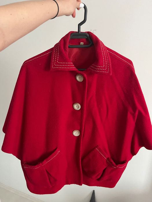 Capa stofa culoare roșie, universala