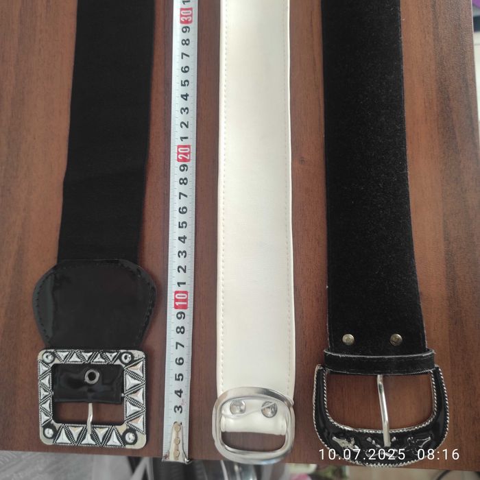 КОЛАНИ дамски бял и черни, широки, супер евтино