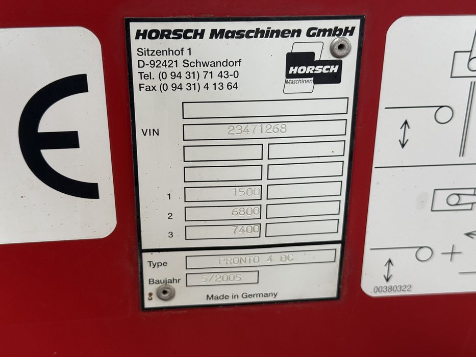 Horsch Pronto 4 DC Есенна Сеялка