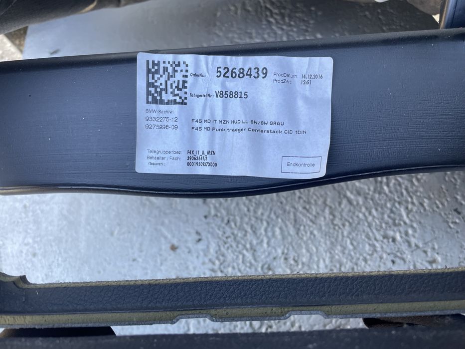 Табло БМВ 2 серия, Ф45/ Ф46 (tablo bmw F45/ f46)