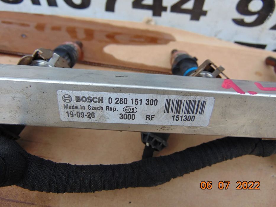 Rampa injectoare Fiat 1.4 benzina 500 abarth alfa romeo giulietta tipo 1.4 benzina doblo punto pand