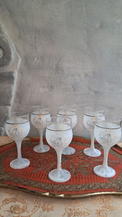 Два комплекта за шампанско и вино Murano