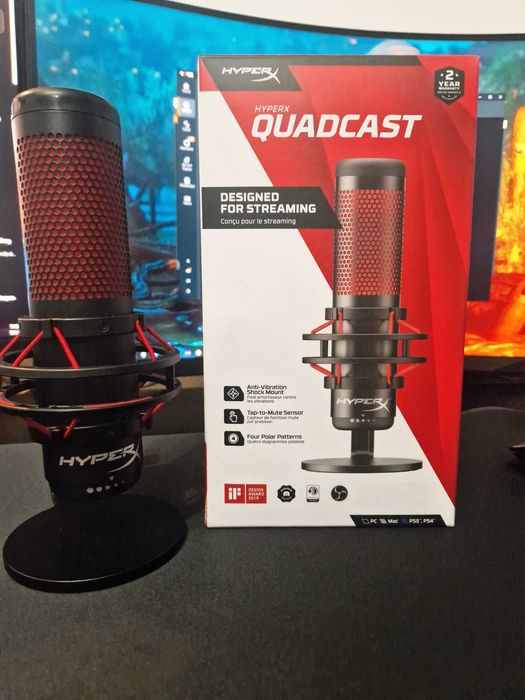 Microfon Gaming/Streaming HyperX Quadcast