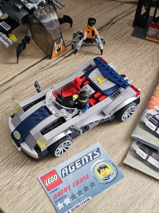 LEGO 8634 Agents - Mission 5: Car Chase - работща Звукова тухла ( сирена / аларма ) lego хеликоптер , редки Lego части/ елементи lego agents