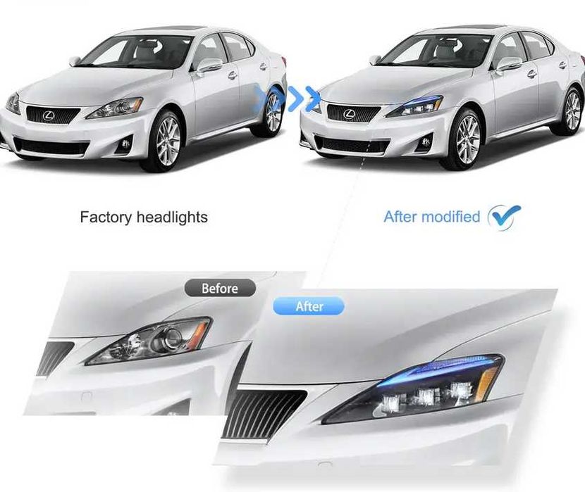 Full Led matrix фарове 06-12 Lexus IS250/IS250C/IS350/IS220d  08-14
