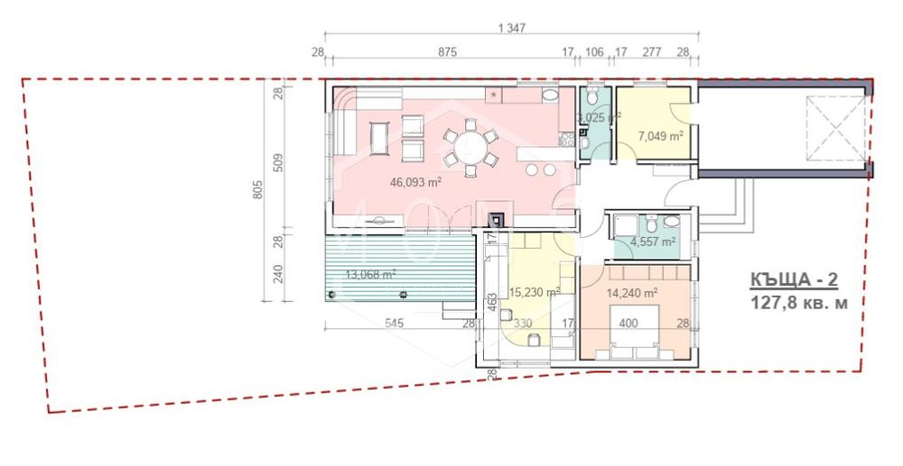Къща в Габрово, област-гр.Севлиево площ 100 цена 119300