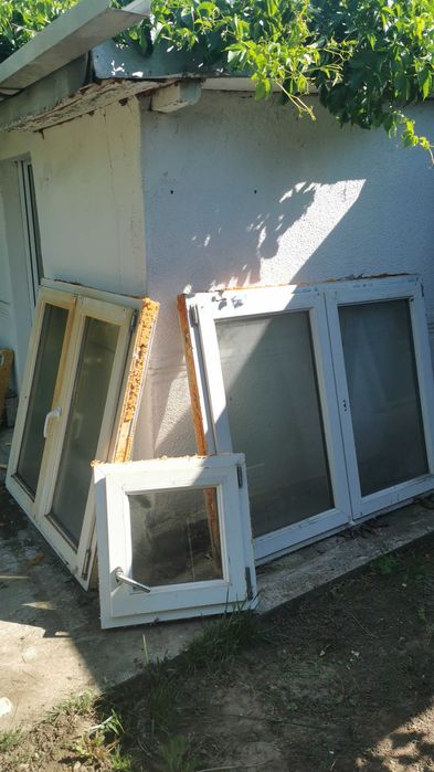 Tămplarie pvc de calitate c fixa 1 buc fereastra 1160 x 1150 Veka în 2 canate 2 buc ferestre baie 570 x h 570 Veka Toate au și oscilo P